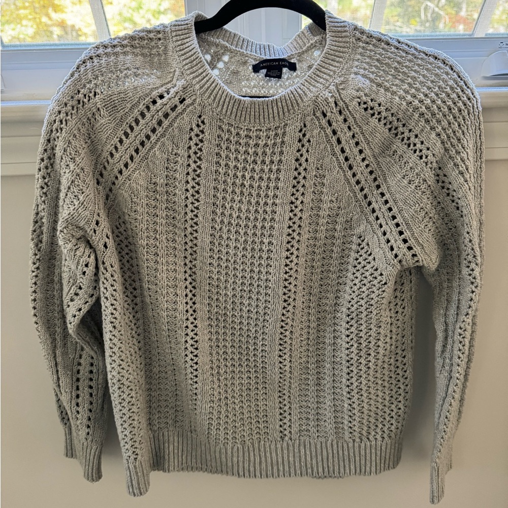 American Eagle Outfitters Grey Knit Sweater